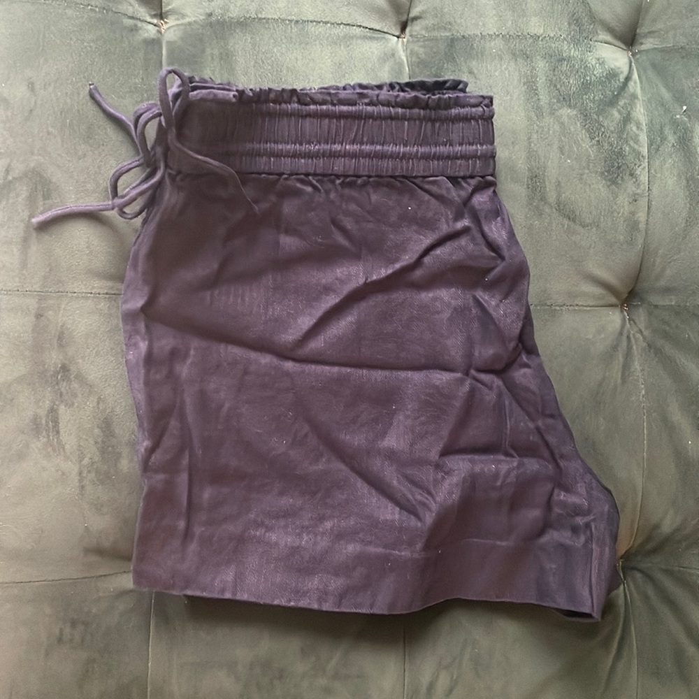 Navy blue linen J. Crew Shorts